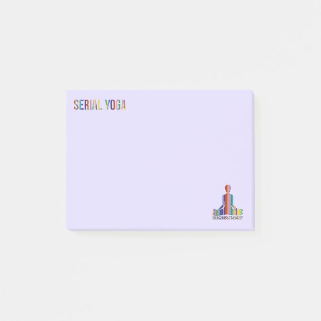 yoga serie - Panel de notas post-it (Anverso)