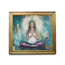 Yoga Studio Art - Meditación Pose - Arte de oració