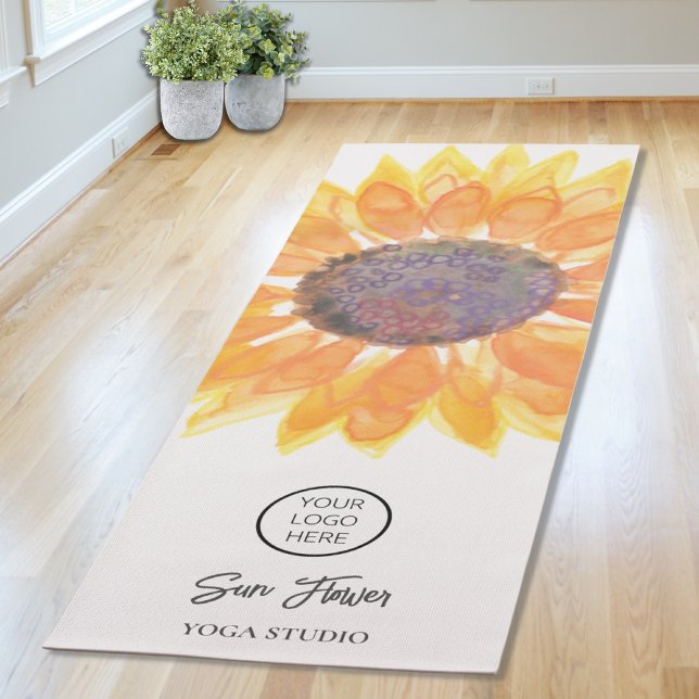 Yoga Studio Sunflower Logo Yoga Mat (Subido por el creador)