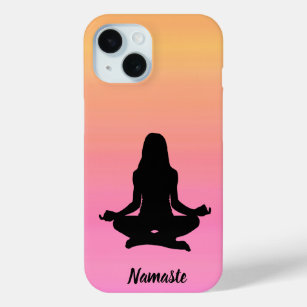 Yoga Sunset Rosa y Naranja iPhone 11 Funda