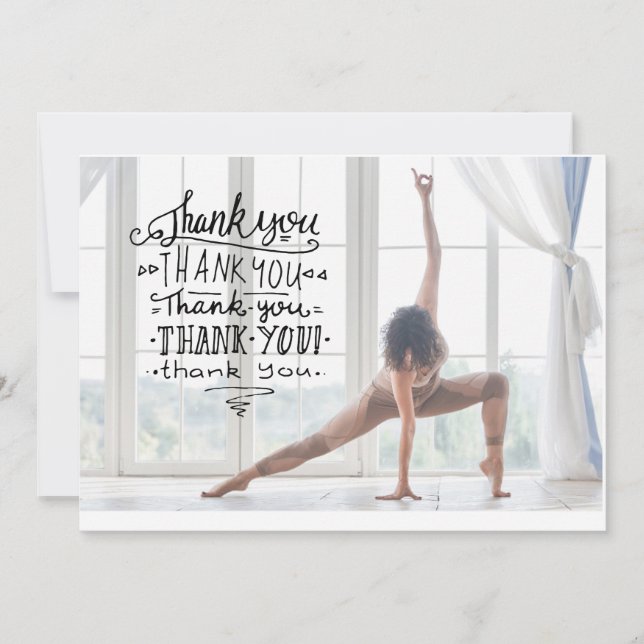 Yoga Tarjeta de agradecimiento (Anverso)