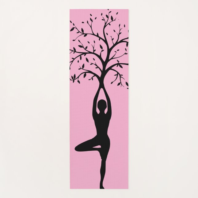 Yoga Tree of Life Silhouette Mat (Anverso)