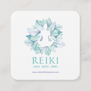 Yoga y tarjetas de visita de Reiki