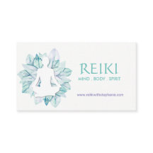 Yoga y tarjetas de visita de Reiki