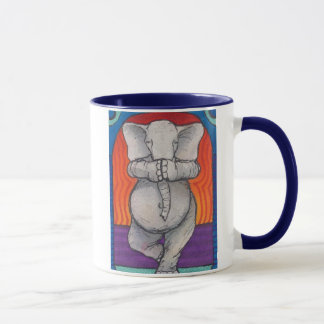 Yogaphant 1 taza manejada azul del campanero