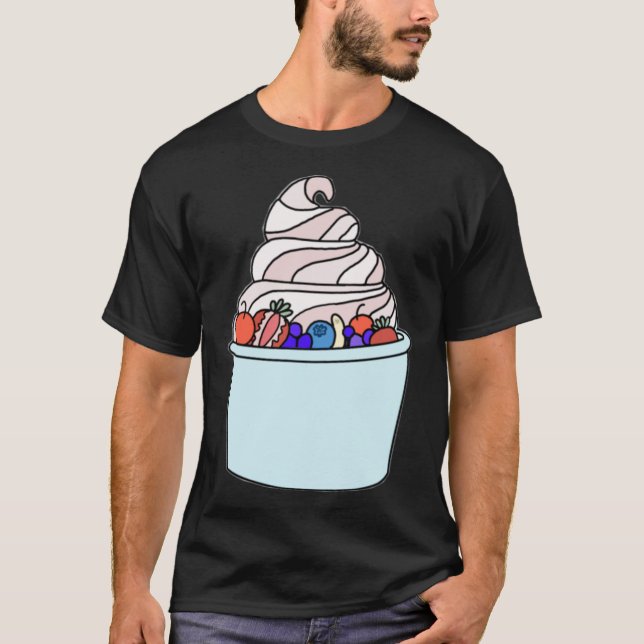 yogur helado de frutas camiseta clásica (Anverso)