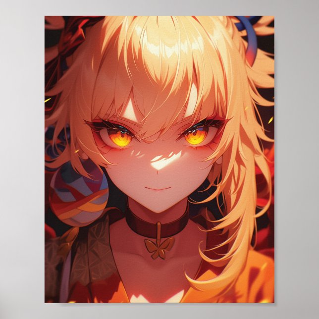 Yoimiya - Impacto de Genshin | Póster (Frente)