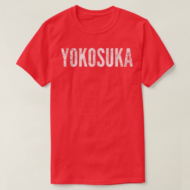 Yokosuka Japón estriba camiseta gráfica (Diseño del anverso)
