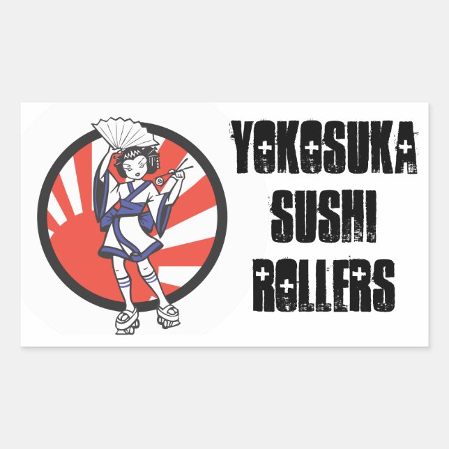 Yokosuka Sushi Roller Pegatina 2 (Anverso)