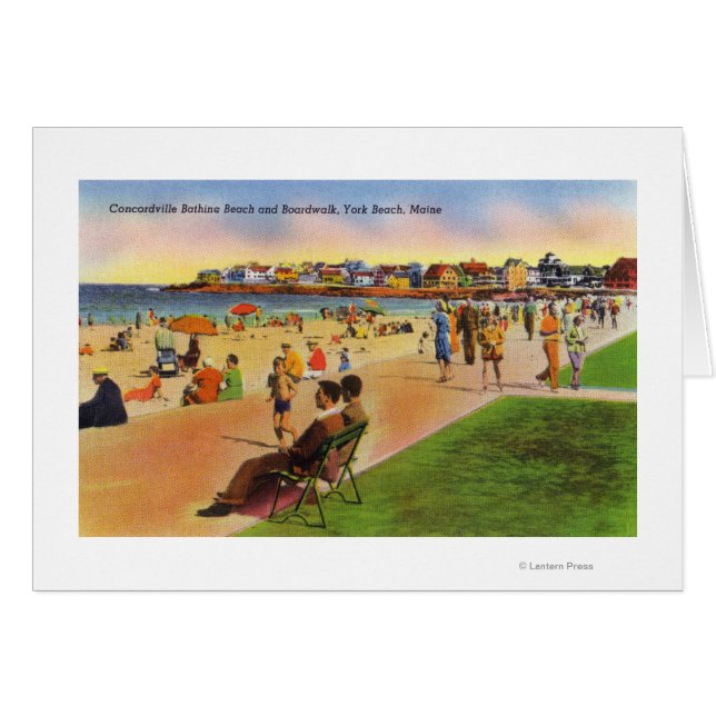 York Beach View of Concordville Beach & (Anverso (Horizontal))