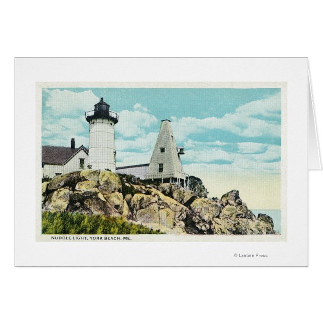 York Beach View of the Nubble Lighthouse (Anverso (Horizontal))