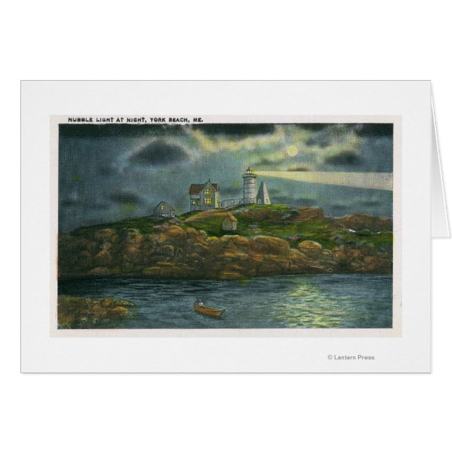 York Beach View of the Nubble Lighthouse at (Anverso (Horizontal))