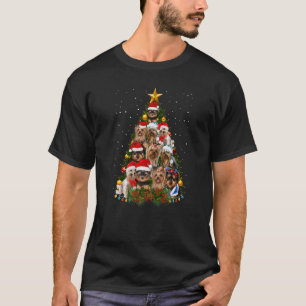 Yorkie Dogs Tree Navidades Sweater Xmas Mascota An