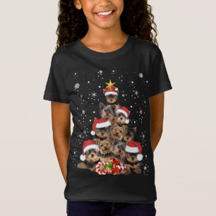 Yorkie Dogs Tree Navidades Sweater Xmas Mascota An