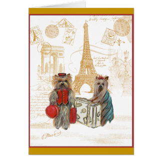 Yorkie Eiffel Tower París