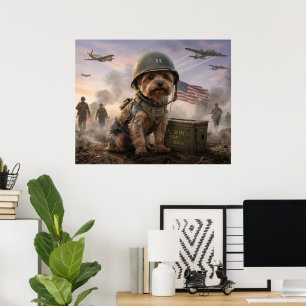 Yorkie heroico "Cabo Smoky" Arte militar de la Seg