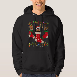 Yorkie In Socks Navidades Perro Lover Sweater Xmas