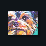 yorkie Yorkshire Terrier Pop Art En Lienzo Envuelt<br><div class="desc">Aquí hay un maravilloso,  brillante,  divertido,  tributo a tu mejor amigo y raza favorita - el Yorkie! de una pintura original de Lea</div>