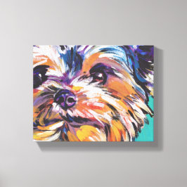 yorkie Yorkshire Terrier Pop Art En Lienzo Envuelt