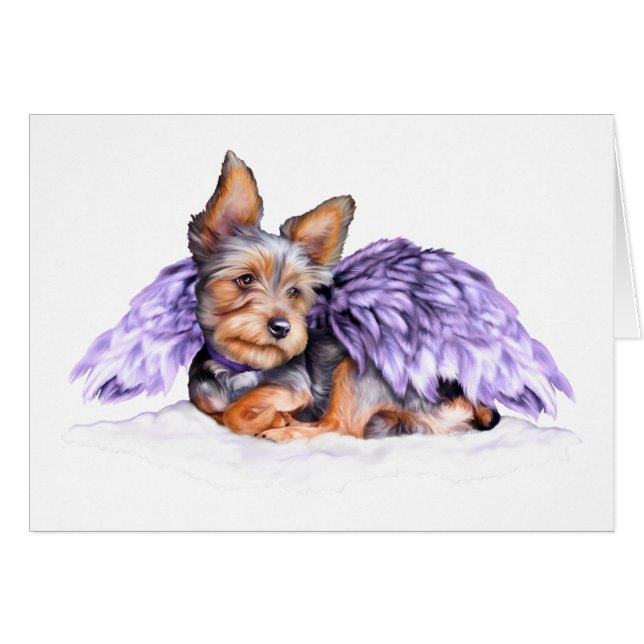 Yorkshire Terrier Yorkie Angel (Anverso (Horizontal))