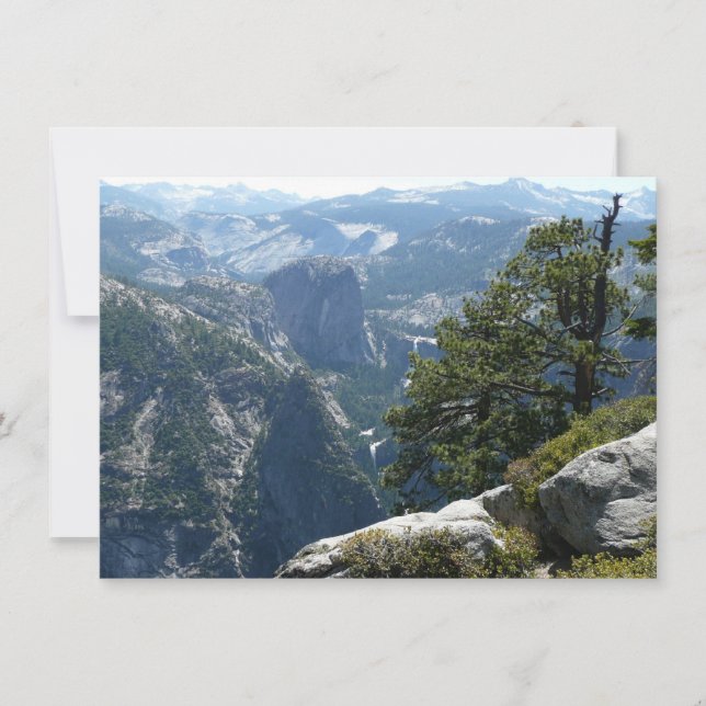 Yosemite vista de montaña en el Parque Nacional Yo (Anverso)