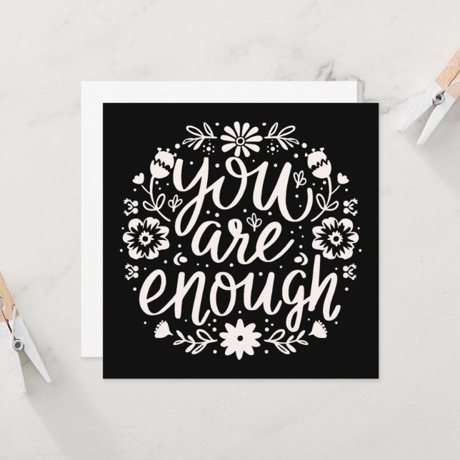 You are enough self love affirmation reminder (Anverso/Reverso In Situ)