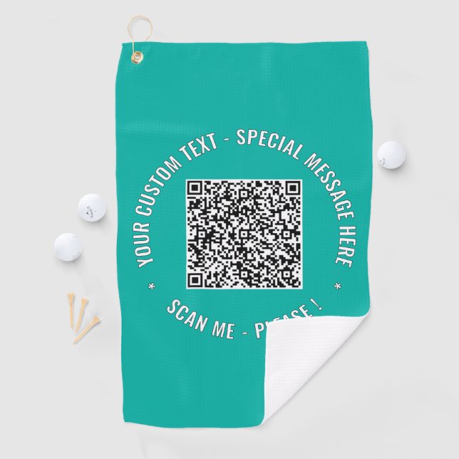 Youe QR Personalizado de código Textos y toalla de (In situ)