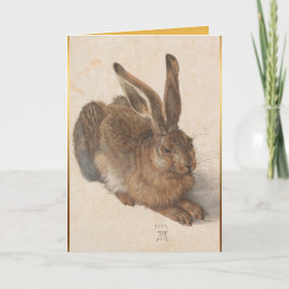 Young Hare Dürer Navidades Tarjeta de felicitación