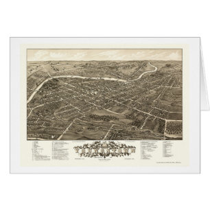 Youngstown, mapa panorámico del OH - 1882