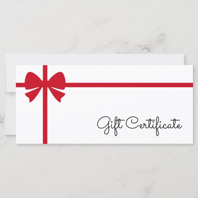 Your Logo Custom Business Gift Certificate (Anverso)