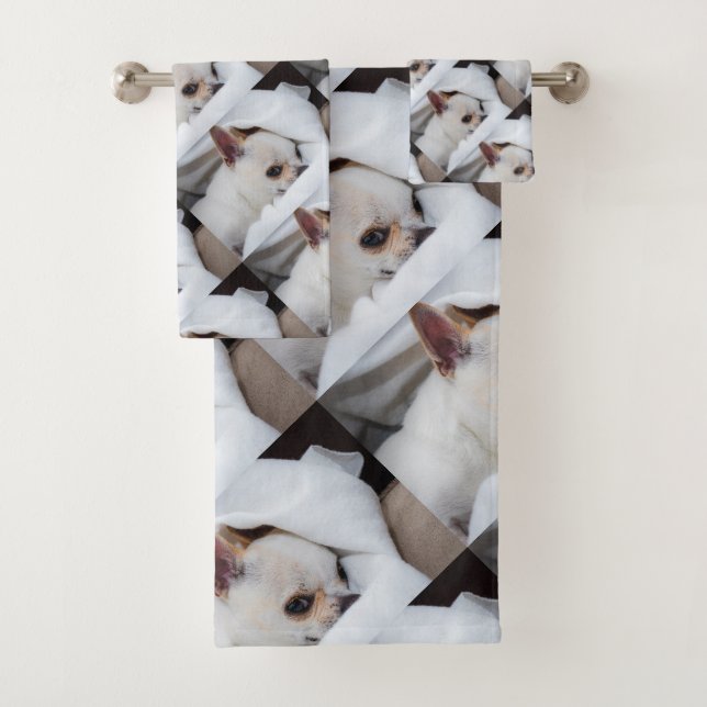 Your pet dog puppy custom photo chihuahua pattern (In situ)