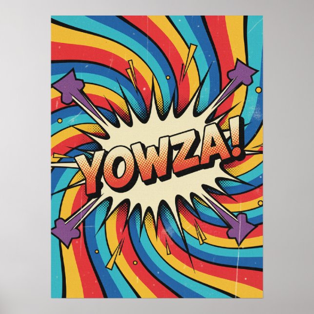 ¡YOWZA! Explosión de Swirl : Arte Pop de época (Frente)