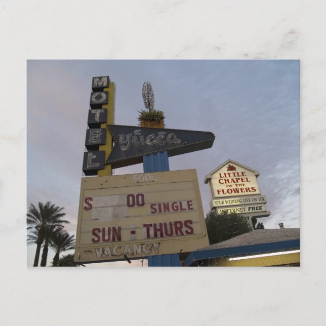 Yucca Motel Las Vegas Postales (Anverso)