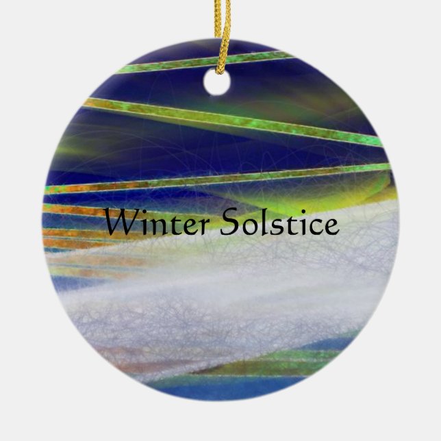 Yule ligero ártico del ornamento del solsticio de (Frente)
