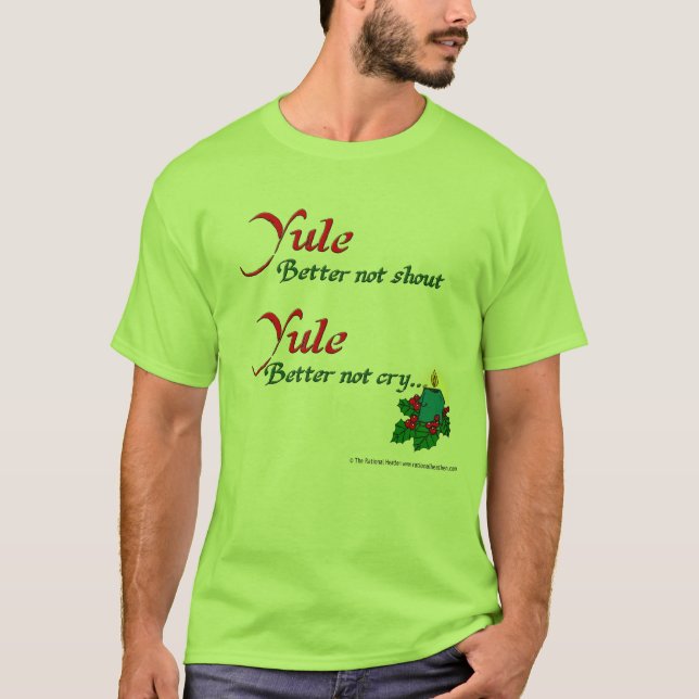 Yule/Odin que viene a la camiseta básica de la (Anverso)