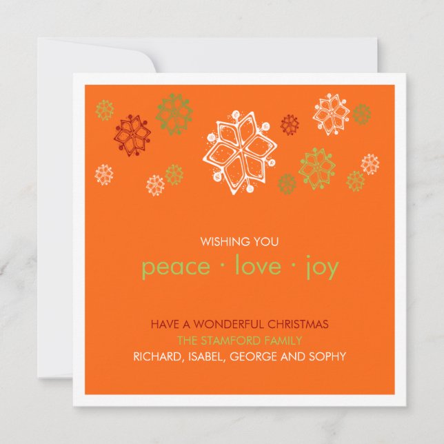 Yuletide Snowflake Critica : Tarjeta de navidad (Anverso)