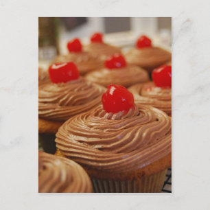 Yummy cupcakes postal vertical