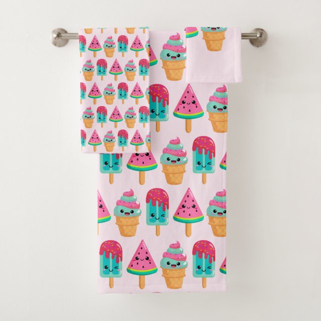 Yummy Ice Cream Triam Summer Vibe Pattern (In situ)
