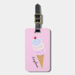 Yummy Icecream Cone etiqueta de equipaje personali