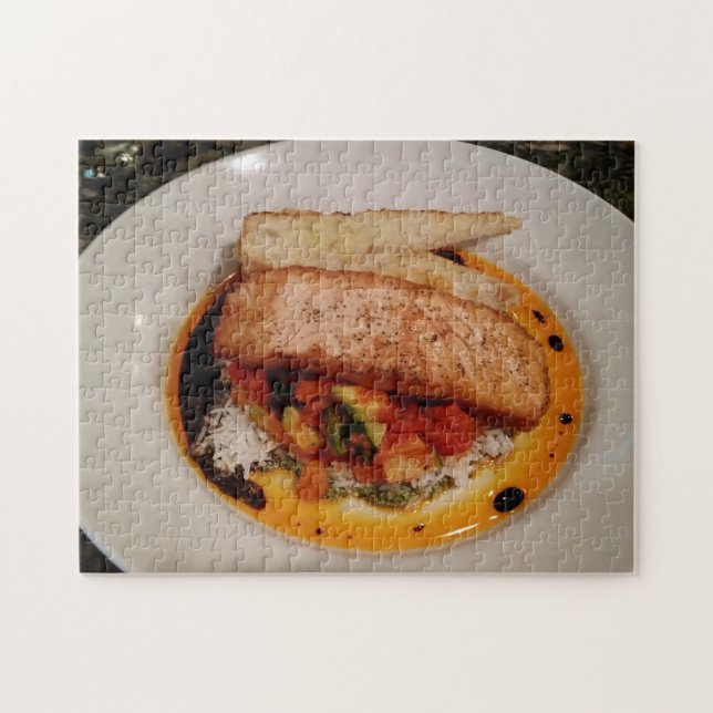 ¡Yummy! Rompecabezas - Delicioso Salmón Dish (Horizontal)