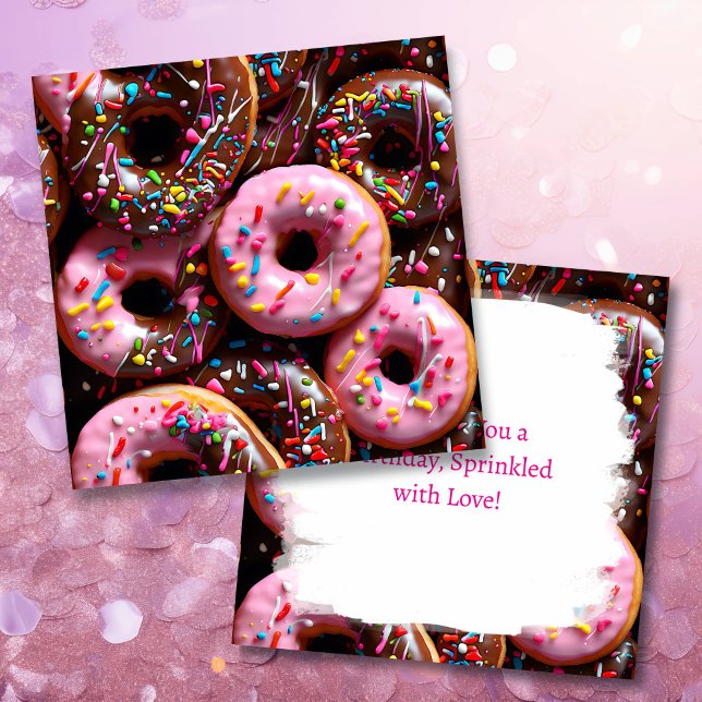 Yummy rosa y chocolate donuts cumpleaños (Subido por el creador)