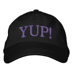¡YUP! Gorra de Bordado con optimista gracioso