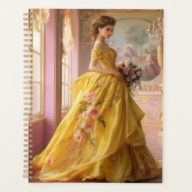 Yvette en un planificador amarillo (Anverso)