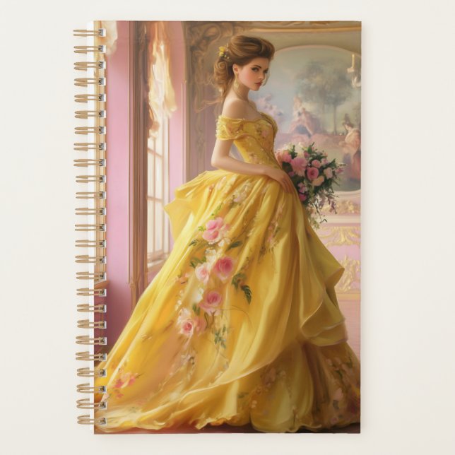 Yvette en un planificador amarillo (Anverso)