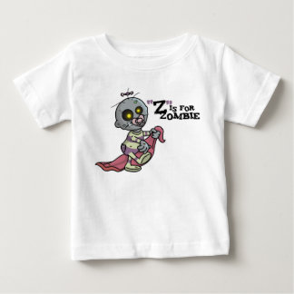 "Z" es para la camiseta de bebé zombie (chicas)
