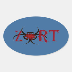 Z.O.R.T. Pegatina oval