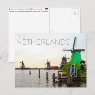 Zaanse Schans, Tarjeta Postal de Viaje de Países B