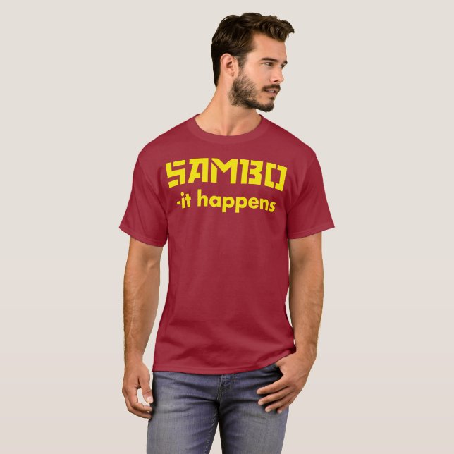 ZAMBO - sucede texto amarillo de la camisa del (Anverso completo)