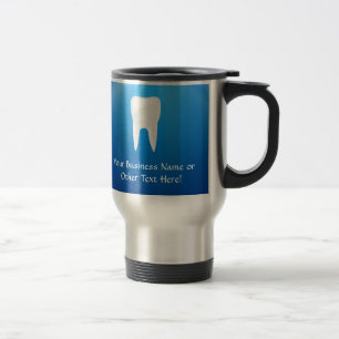 Zambullida azul dental o taza del viaje de la