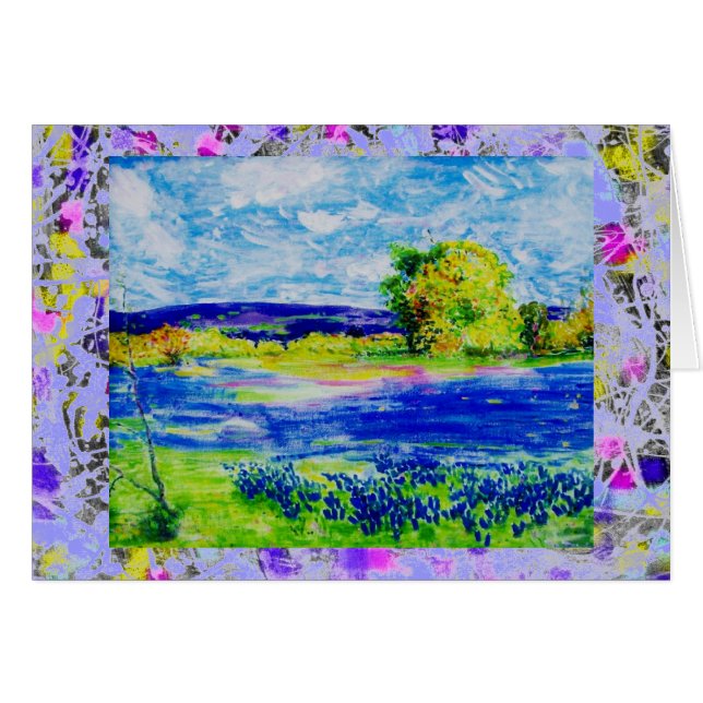 zambullida de flores silvestres de red azul (Anverso (Horizontal))